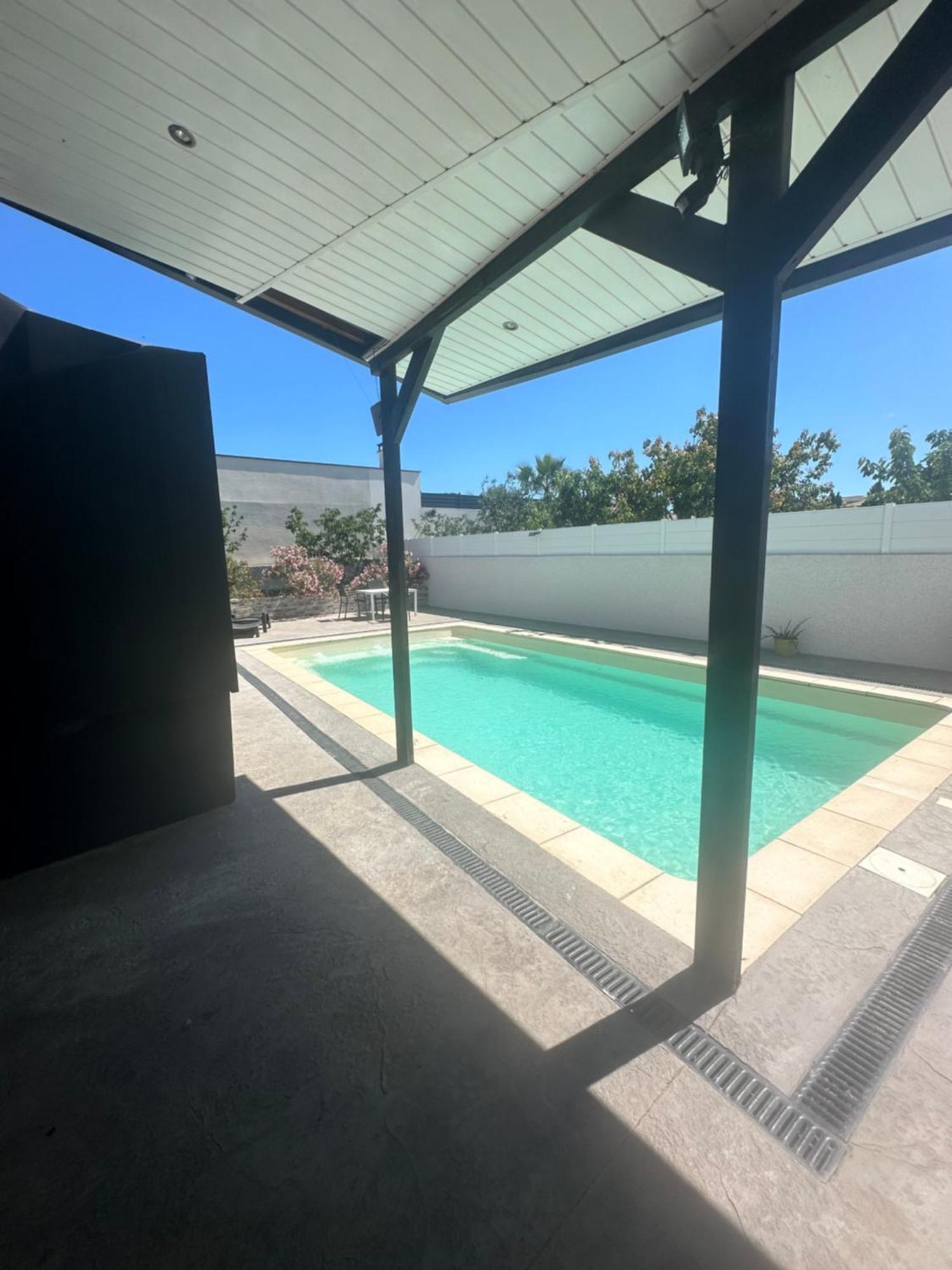 Superbe Appartement Avec Piscine Et Spa Privatif Villeneuve-lès-Béziers Exterior foto